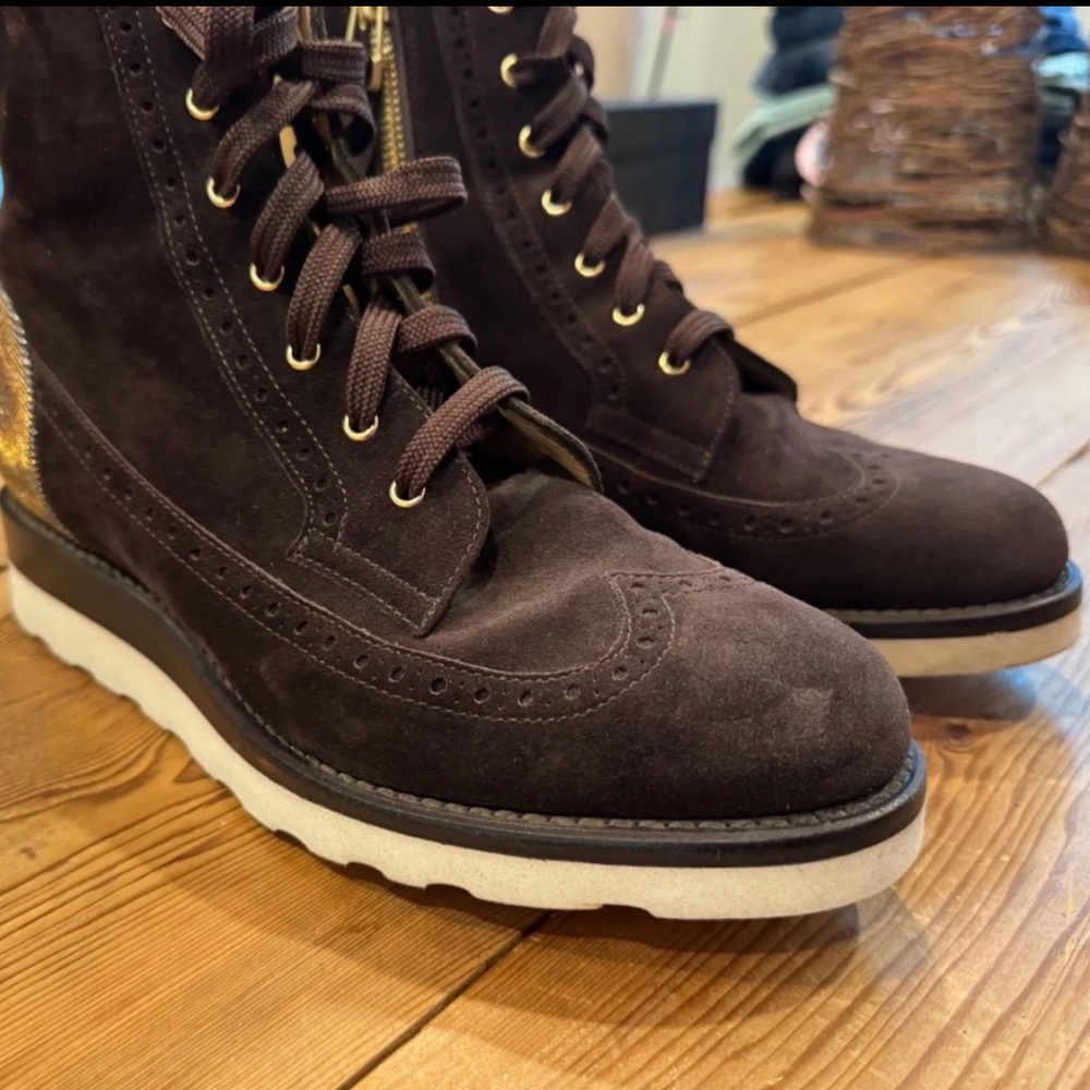 The Office of Angela Scott Mr. Harrison Women’s Brown Boots Sz EU 40 US 9.5-10